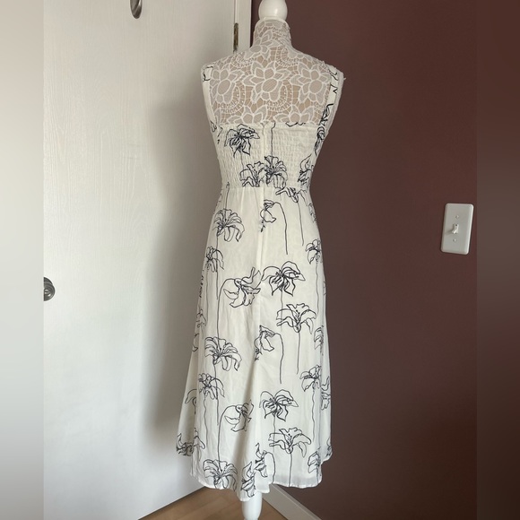 HALOGEN Katrina Floral Summer Dress with Slit Sundress - Picture 2 of 8